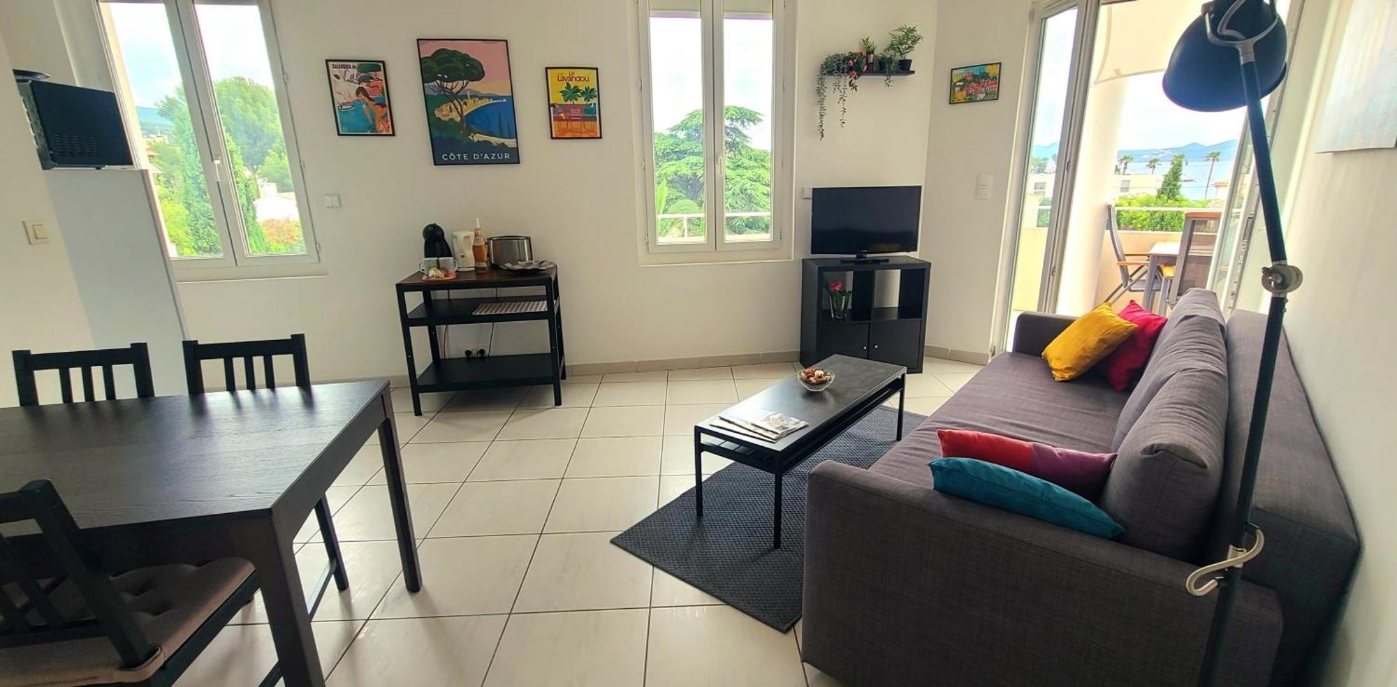 Appartement Vue Mer Avec Parking Ferme La Ciotat Bagian luar foto